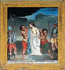 Via Crucis, statio X - Carcheto - Corsica